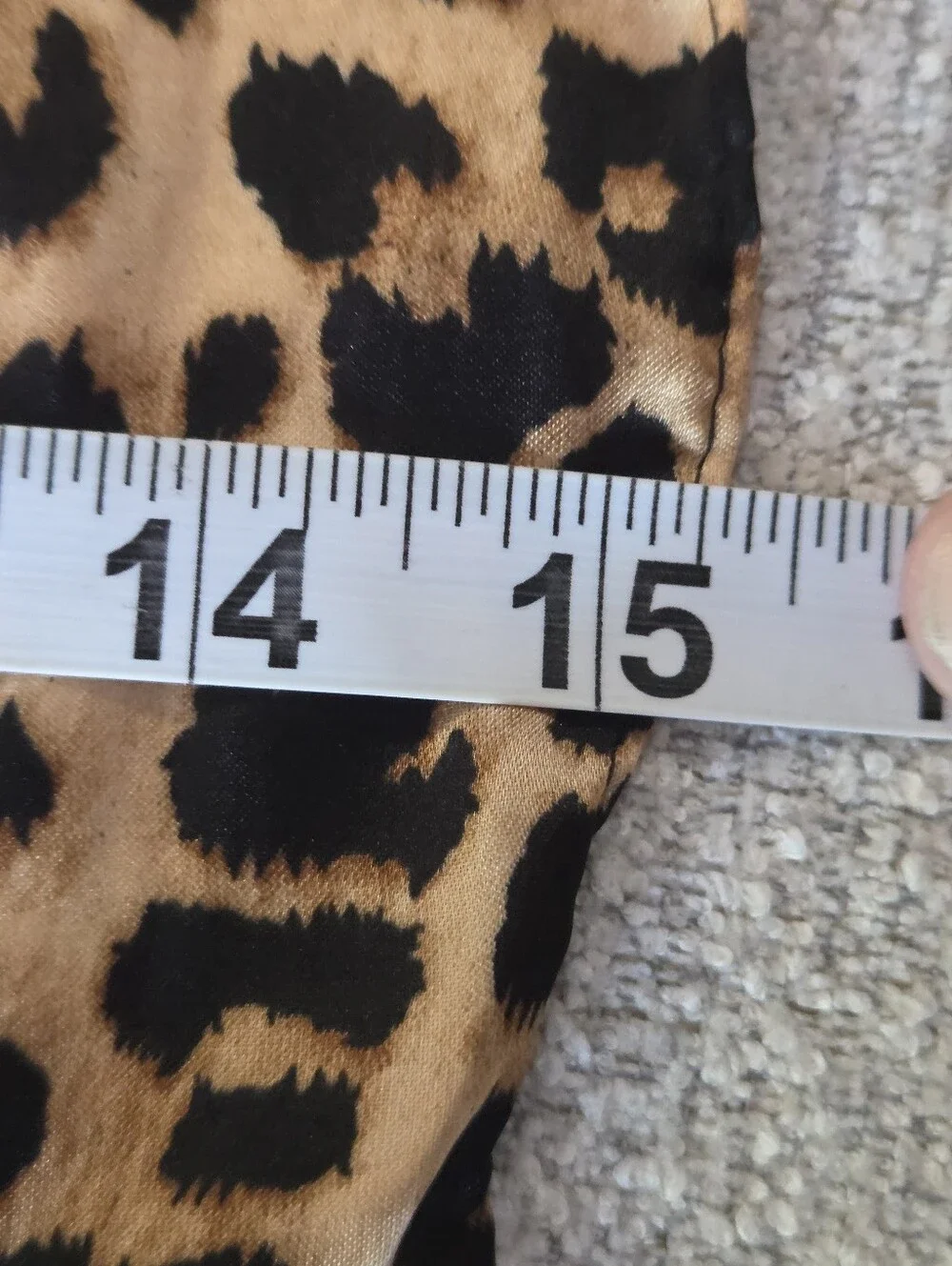 Silky Leopard Print Long Scarf Black Border Animal Print Sheer Chiffon